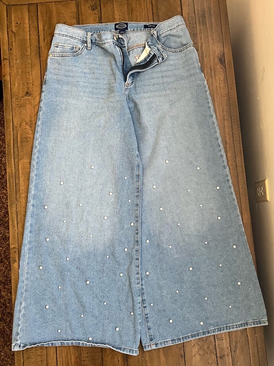 Scoop Denim - Wide Leg Pearl Light Wash Jeans